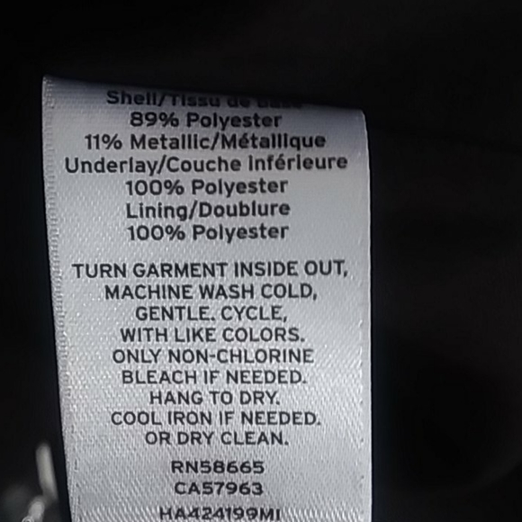 Halogen × Atlantic-Pacific Black & Silver Starlight A-Line Skirt Size Medium NWT - Picture 10 of 15